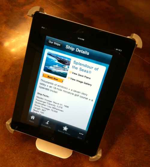 Un catlogo de vacaciones de crucero para la Generacin iPad